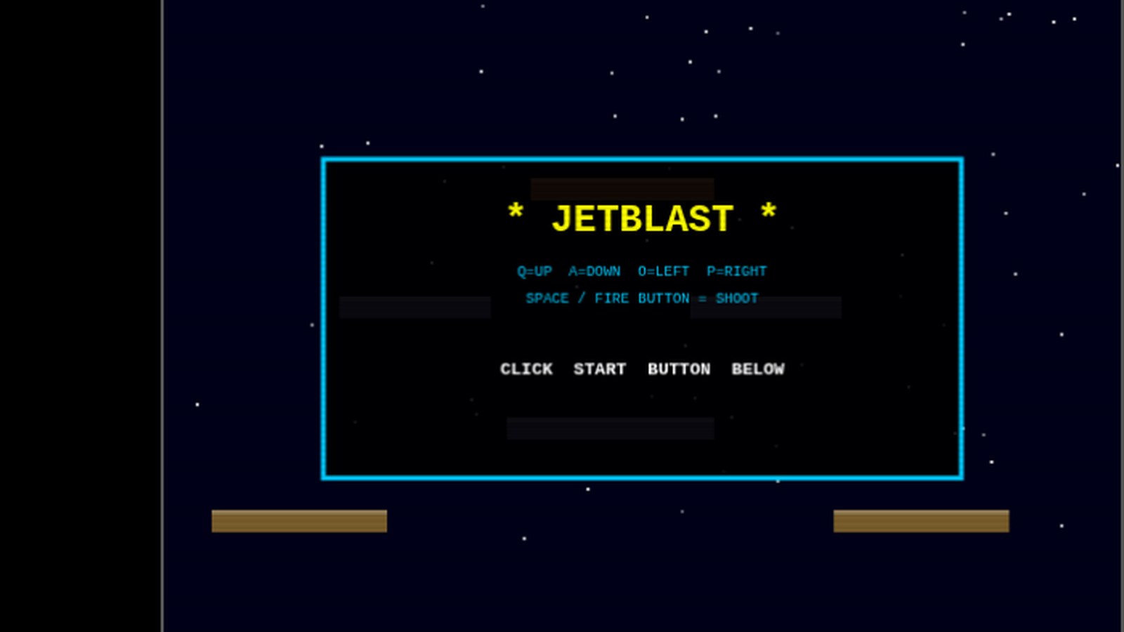 Jet Blast title screen